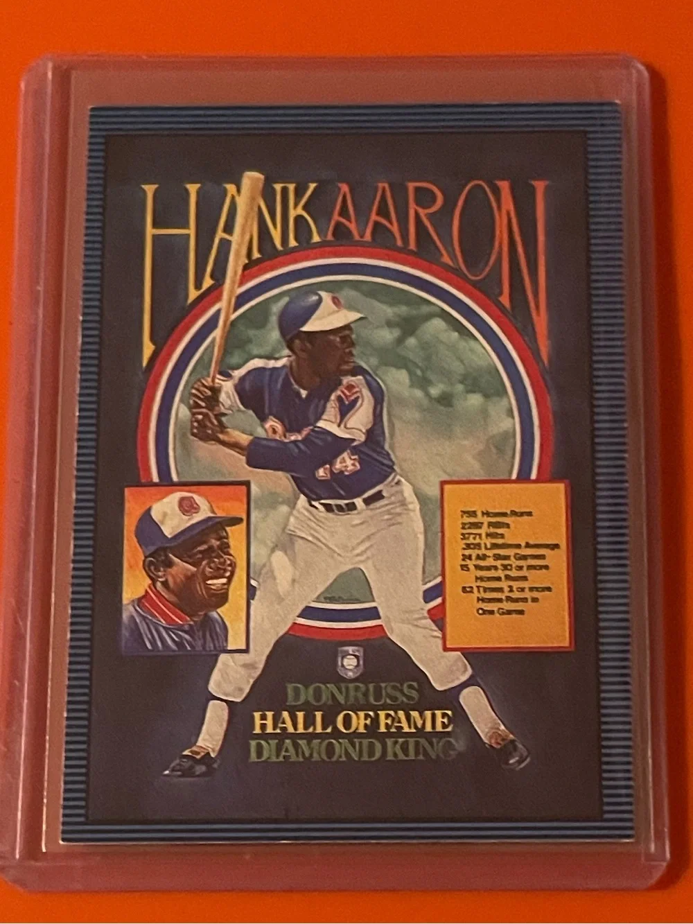 Hank Aaron #602 1986 Donruss [Hall of Fame Diamond Kings] Baseball Trading Card